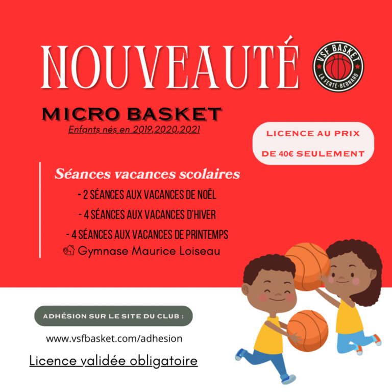 Nouveauté : la licence Micro Basket