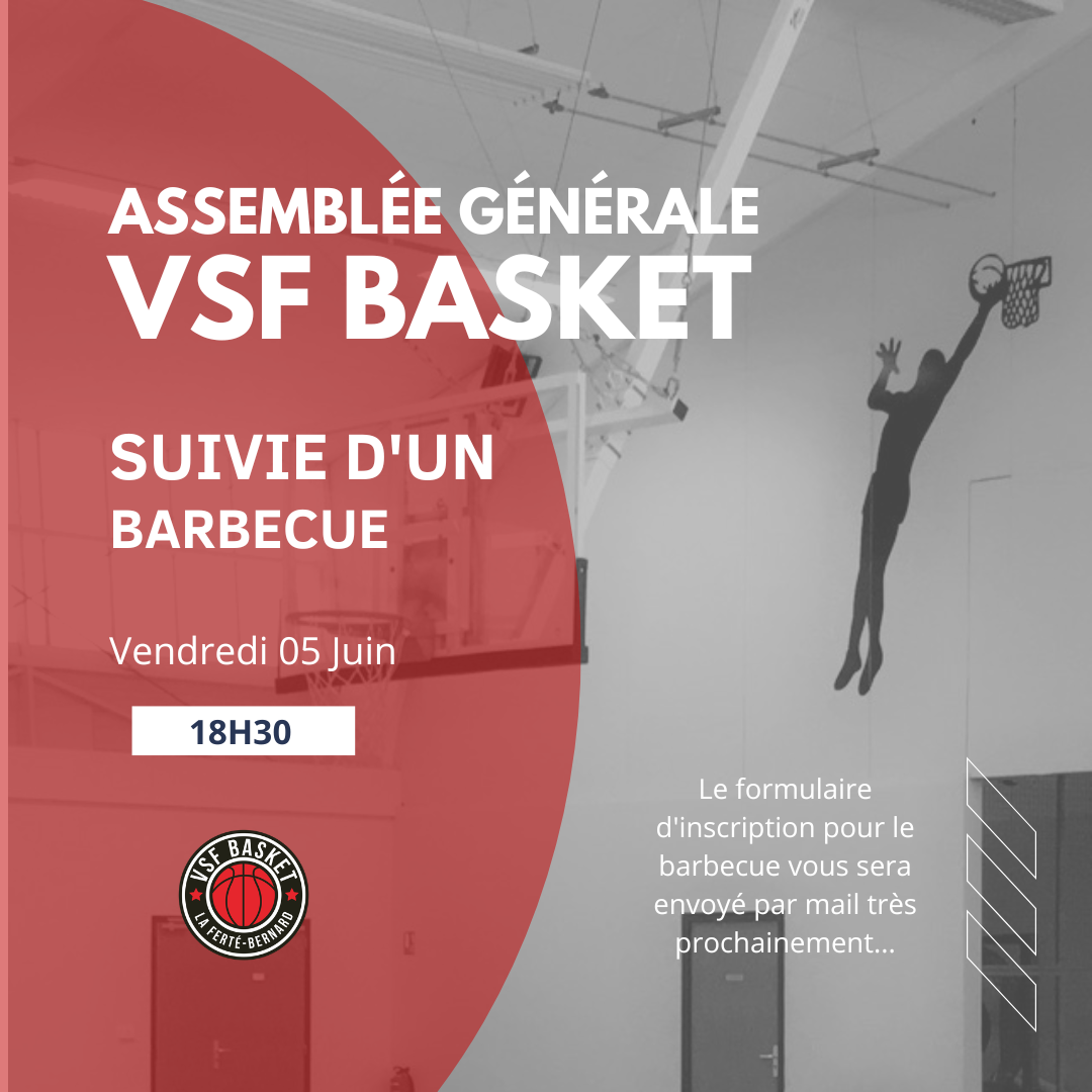Assemblée générale VSF Basket : Vendredi 05 Juin à 18:30