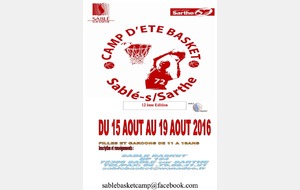 Camp d'été Sablé Basket