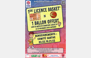 OPERATION 1 LICENCE = 1 BALLON - MARDI 22 NOVEMBRE