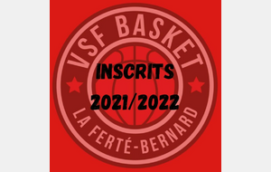 INSCRITS SAISON 2021/2022