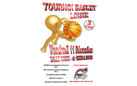 TOURNOI LOISIR  Vendredi 11 décembre 2015