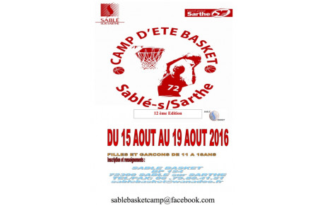 Camp d'été Sablé Basket