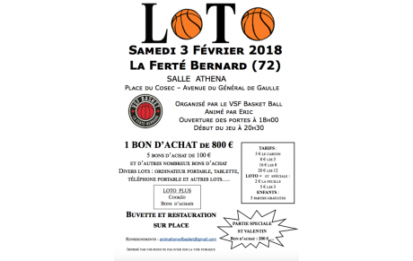 Loto Samedi 3 février 2018