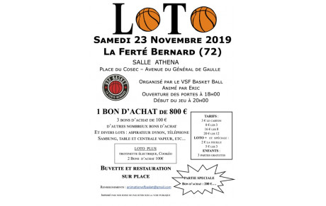 Loto du samedi 23 novembre