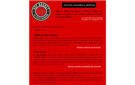 Journée animations sportives du 19/06