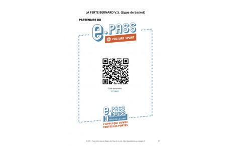 E pass Culture Sport