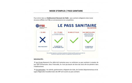 Pass Sanitaire