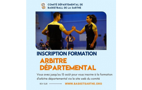 Inscription formation arbitre