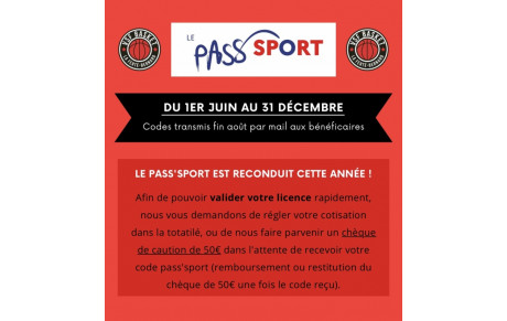 Pass’Sport Saison 2023/2024