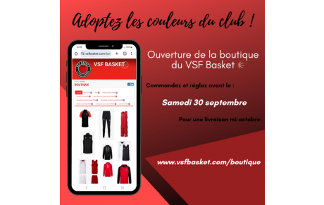 Ouverture de la boutique