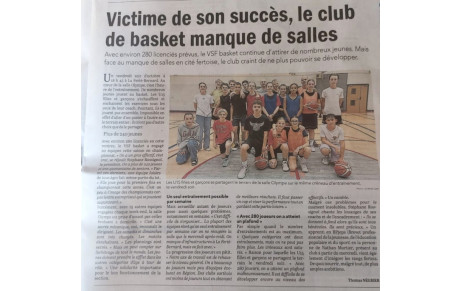 Le VSF Basket dans la presse !