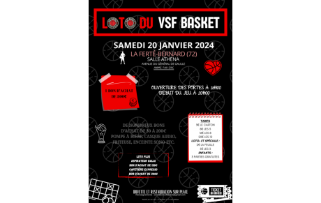 RAPPEL : Loto du 20 Janvier 2024
