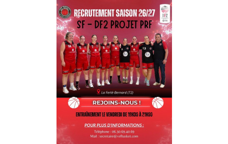 Recrutement Seniors F